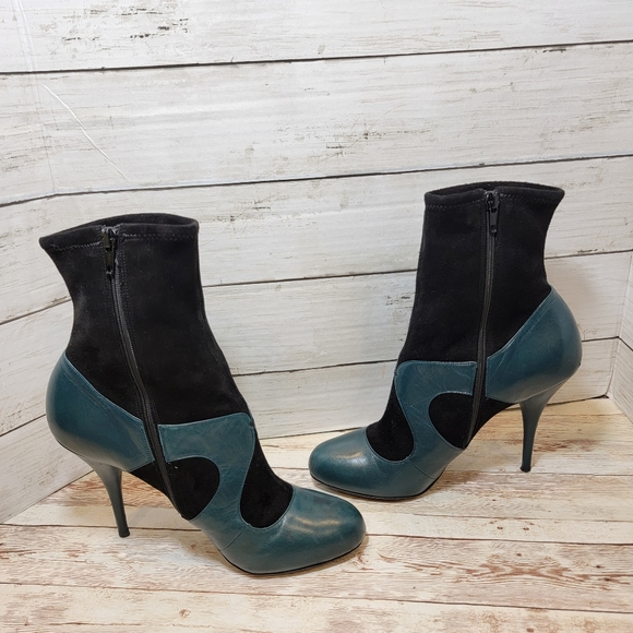 Miu Miu blue & black sock boots - Picture 5 of 15